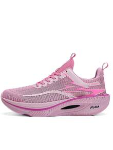 Women's Casual Sports Sneakers, Running Shoes, White Shoes, All Season Shoes, Student Shoes - Pink - View 14