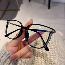 Women's Fashion Luxury Sparkling Rhinestone Shiny Cat Eye Square Frame Glasses - Clear - View 10