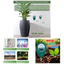 Soil Moisture Meter, Plant Monitor, Hygrometer Sensor Gardening, Farming, Indoor And Outdoor Plants, No Required - 1 + 40CM - View 8
