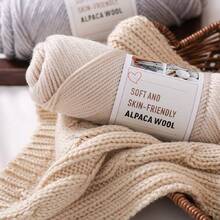 3pcs/Pack Chunky Hand Knitting Yarn, Alpaca Knitted Blend Thick Yarn For Sweater, Scarf, Jacket DIY