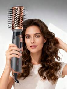 CRASTS 5-In-1 Hot Air Brush Set, Blow Dryer, Straightener, Curler, Dual-Use, Damage-Free Hair Styling Tools, Includes Hair Clips, Straightening Iron, Curling Iron, Concentrator Nozzle, Straightening Brush, Curling Brush - View 3