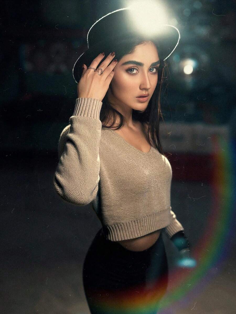 Femmes Élégant Mode Lâche Court Pull, Convient Pour Les Sorties, Automne/Hiver