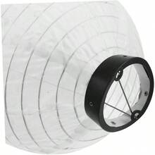 2 Faroles Linterna Japonesa Pantalla De Lmpara Decorativos Japoneses Adornos Colgantes Plegables Tela De Seda Rojo para Decoracin Navidea De Restaurantes Y Hogares, 17.6x 9.8 - blanco - Ver 8