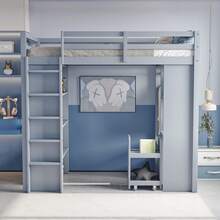 Kids Bed Frames, Headboards & Footboards - Grey - View 4