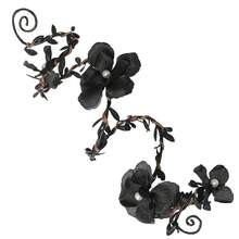 FRESHME Renaissance Fairy Floral Arm Wrap - 1 PC Elf Bracelet Forest Mother Nature Costume Renfaire Cosplay Fairy Accessories{"Color_name":"Black"} - Black - 查看 8