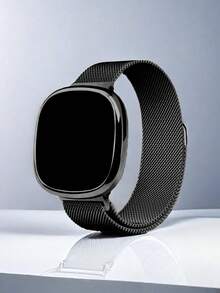 Innovative Dial Magnetic Buckle Milanese Band Digital Sports Watch