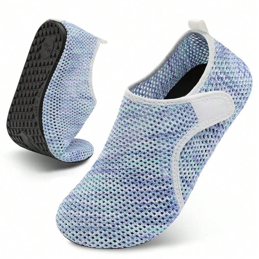 Scurtain Barefoot Water Shoes For Women Men Beach Swim Aqua Socks Summer Quick-Dry Sandals Slippers - MeshMixwhite - 查看 1
