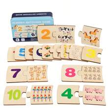1-10 Number Matching Puzzle Cards, Counting Toys, Math Manipulatives, Math Games For Kids, Preschool Puzzles, Matching Games, Kindergarten Learning Activities, Classroom & Home Essentials, Great Christmas & Birthday Gifts For Boys And Girls - Multicolor - View 8