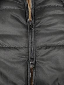 Mobula Sound Reversible Padded Coat, Fashion Casual Outerwear For Autumn/Winter, Suitable For Festivals, Holidays, Daily Wear, Dates, Travels - Black - View 11