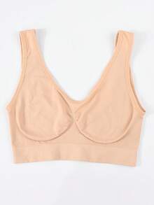 Set de 3 sujetadores deportivos sin costuras y cómodos de una sola capa para mujeres - Multicolor - Ver 6