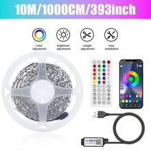 1m-30m Luces de tira LED inteligentes con control remoto por aplicación, adecuadas para dormitorio y decoración del hogar - luz policromática - Ver 12