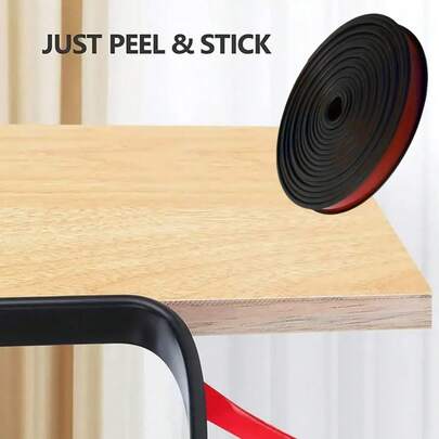 1pc Self-Adhesive Furniture Edge Banding, Flexible TPE Single Board Strip, Suitable For Protecting Tabletop And Cabinet Edges, Easy To Apply On Desks, Chairs, U-Shaped Furniture - Peel And Stick Surface, Ideal For DIY