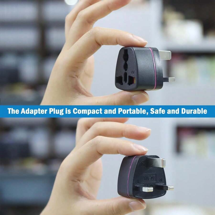 2pcs USA To UK/Argentina/Uruguay/Australia/New Zealand/China Travel Adapter Converter, 10A 250V, Compact & Durable, G Type