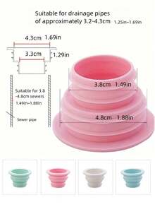 Universal Silicone Drain Plug Anti-Clogging Bathtub Sink Drain Plug Flexible Durable Bathtub Stopper Easy To Clean Kitchen Dishwasher Drain Plug Maintains Cleanliness Bathtub And Bathroom Sink Pipe Plug Household Floor Drain Plug For Kitchen Bathroom Shower Drain Plug Laundry Sink Plug Sewer Deodorant Plug Home Bathroom Decor Fall Decor Bathroom Accessories Back To School - Multicolor - View 12