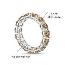 1pc 925 Sterling Silver 0.5CT Moissanite Ring For Women, Suitable For Daily Wear, Comes With GRA Certificate And Gift Box