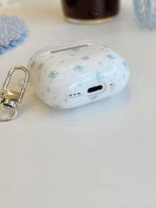 极简主义浅蓝色花卉保护壳，适用于 Apple 4、Pro 2、3、iPod 耳机，无线蓝牙耳机保护套 - 彩色 - 查看 2