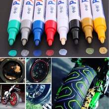 Caneta Permanente Reparadora Tira Riscos Pintura Automotiva Carro Moto Desenho Tênis Roupas - Azul - Visão 10