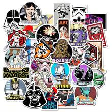 50pcs Star Wars Waterproof Stickers - Matte Finish, Reusable, Suitable For Luggage And Guitars