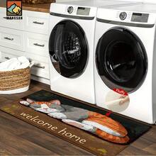 1 Stück/2 Stücke Katzen-gemusterter rutschfester Badezimmer Teppich zum Auslegen auf den Boden, Super-Faser rutschfester Teppich, Imitat-Kaschmir saugfähiger und schnell trocknender Teppich, geeignet für Türen, Badezimmer, Küchen und andere Anlässe, maschinenwaschbar, rutschfest, Alltagsdekoration, kann als Geschenk gegeben werden - Verschiedenfarbig - Übersicht 7