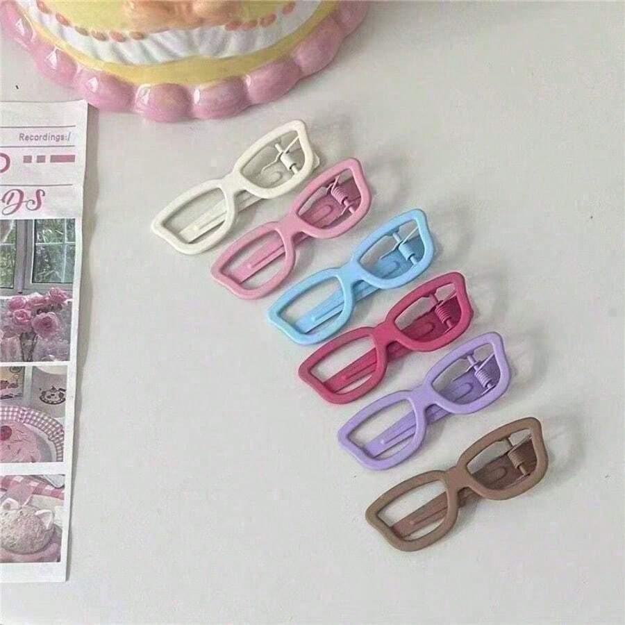 1pc Frosted Sunglasses Hairpin Fun Funny Duck Bill Clip Hair Accessories Hairpin Candy Broken Hairpin Top Clip Glasses Fashion