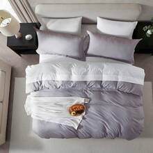 Soft Prewashed California King Duvet Cover Set, 3 Piece, Zipper Closure, 104x98 Inches Duvet Cover And 2 Pillow Shams - No Comforter,  In 2025 - 灰色薰衣草色(無被子) - 查看 4