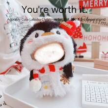 仅含1件衣服] 17厘米挂饰衣服，适合La-Bu-Bu玩偶的冬季圣诞服装 - 彩色 - 查看 6