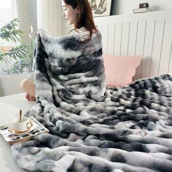 Soft Flannel Fleece Blanket Throw Blanket For Couch And Bed, 3D Jacquard Decorative Soft Cozy Jacquard Flannel Blankets, Throw Blankets For Women's Couch & Bed, Soft And Cozy Warm Plush Fluffy Blanket, Perfect For Valentine