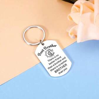 1 st Bästa Bror Nyckelring - Roliga Brorpresenter Till Män Bror Födelsedag Julklappar Från Systrar Julklappar Till Tonåring Bror Lillebror, Bröllopspresenter Till Vuxen Bror Storebror