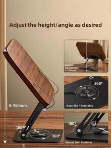 حامل كتب قابل للتدوير 360 درجة، حامل قراءة مخصص للمنزل، حامل قراءة على المكتب قابل للضبط في الارتفاع