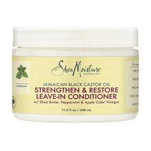 Shea Moisture Tratamiento Acondicionador Sin Enjuague, con Aceite de Ricino Negro de Jamaica, Acondiciona, Antifrizz, Fortalecedor, Protege contra puntas abiertas, Protege de roturas, Restaura, Suaviza - Blanco - Ver 7