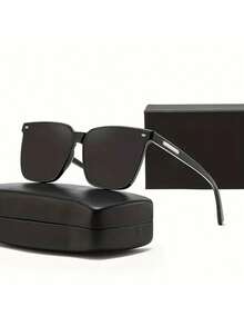 男女通用复古风格眼镜，耐用的 PC 镜框和镜片，时尚设计，适合男女的舒适眼镜，方形镜框，装饰性眼镜，适合休闲穿着，全框，PC 材质 - 彩色 - 查看 3