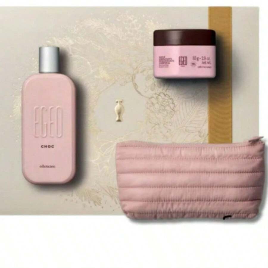 Presente Egeo Choc Feminino  com Necesserie O Boticário - Rosa Bebê - Visão 1