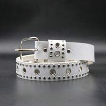 1pc Women's Belt Fashionable Rivet Belt Needle Buckle Belt Street Punk HipHop Style Y2K Belt Paired With Skirt Jeans Belts