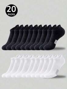 20/10/6/5/2/1 Pairs Of Unisex, Solid-Color, Comfortable, Breathable Pom-Pom Socks. Breathable, Contrasting Low-Top Boat Socks Are Perfect For Spring And Summer, Lightweight Running Socks, And Comfortable, Breathable Fitness Socks Perfect For Everyday Outdoor Activities. Perfect For All Seasons. Comfortable, Sweat-Wicking, And Breathable, - Multicolor - View 29