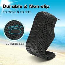 Scurtain Barefoot Water Shoes For Women Men Beach Swim Aqua Socks Summer Quick-Dry Sandals Slippers - 網狀灰色 - 查看 5