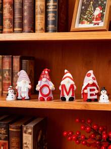 4/8pcs Creative Mini Resin Gnome With "HOME" Tag Small Ornaments,For Desktop Decorations,Christmas Home Decoration,Christmas Gift,Christmas Table Decorations,Elf On The Shelf Props,Christmas Table Centre Piece,Pink Christmas Decorations,Home Decor Living Room,Gifts For Women,Personalised Gifts,Xmas Decorations,Office Desk Accessories,Christmas Presents,Xmas Decoration,Stocking Fillers,Christmas Crafts,Christmas Baubles,Party Decorations,