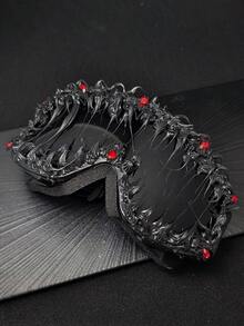 CASHEW FLOWER SKULL 1 件骷髅头超大滴胶液面罩、化装舞会护目镜、滑雪护目镜、防护、COS 面罩、手工制作的随机效果不对称、男孩/女孩眼镜、全覆盖、复古波西米亚风、优雅派对、重金属配饰、男士/女士时尚眼镜、四季装饰眼镜、适合海滩、派对、日常通勤、户外、街头时尚