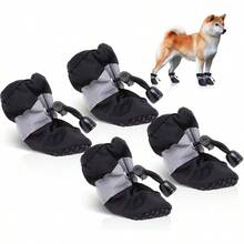 Zapatos para Perros, Zapatito Antiderrapantes Impermeable para Mascotas Pequeas, Medianas - Multicolor - Ver 2