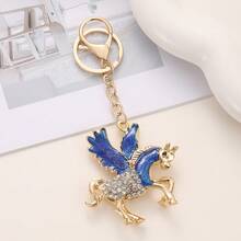 Nuevo llavero con poni volador con strass, regalo, accesorio para bolso, llavero de coche, accesorio de aleación de zinc con mariposa estilo bohemio, accesorios de otoño para bolsos y coches, ideas de regalo para maestros, amigos y hermanas