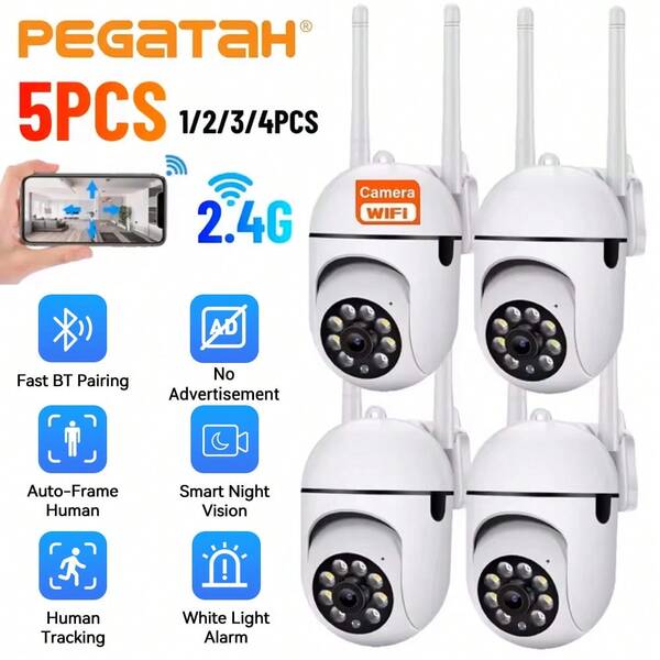 8MP WLAN-Kamera mit 4-fach Zoom, Vollfarb-Nachtsicht, Zwei-Wege-Sprachkommunikation, mobile kabellose Fernüberwachung, IP66 wasserdicht - geeignet für Sicherheitsausrüstung in Innen- und Außenlagerräumen