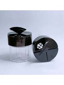 1 件 4 合 1 香料盒，多隔层香料罐，多功能香料容器，透明 PP 创意厨房香料盒，用于盐、糖、胡椒，圣诞礼物 - 彩色 - 查看 8