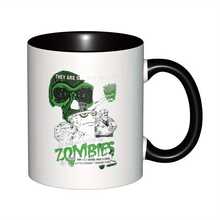 11oz Ceramic Coffee Mug - Aquarian Boy Hunger Power Zombie Design, Unisex Fun Gift, Suitable For Birthdays, Holidays, Christmas, Valentine's Day, Dishwasher And Microwave , Festive Drinkware |   Humorous Design |   Durable Beverage Container, Funny Coffee-Themed Gift - Multicolor - View 1