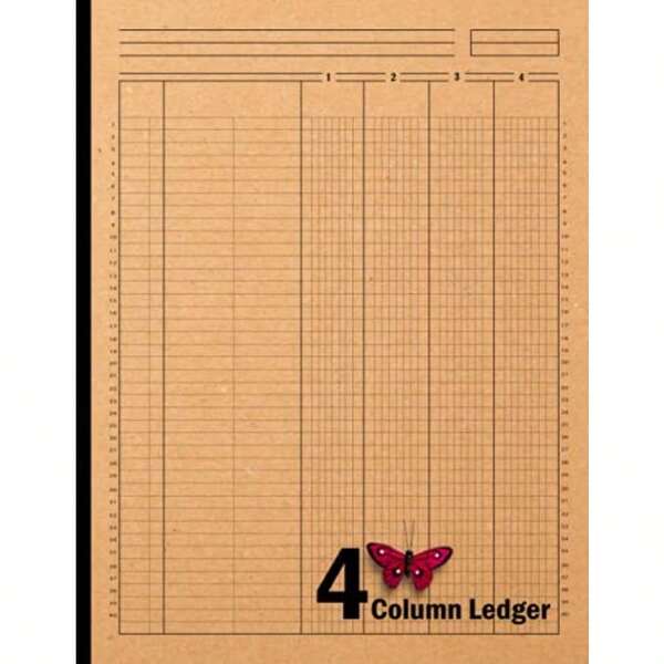 Four Column Ledger Book: 4 Column Ledger Sheet 4 Columns Columnar Pad Accounting Ledger Book Columnar Notebook 120 Size 8.5"X11" Volume1