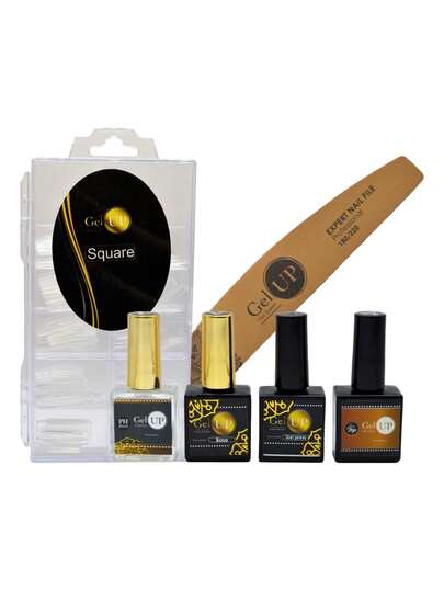 Exotic Nails Kit Gel Up Nails System 7 Piezas kit uñas Exotic Nails Gel Up Nails System 7 piezas set profesional esmalte gel herramientas completas para manicura duradero brillo salon calidad profesional ideal uso domestico y academias promocion oferta completa