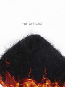 1pair Winter Double-Layer Fleece Gloves With Touch Screen Soft Skin-Friendly Knitted Gloves, Thickened Fleece, Windproof, Non-Slip, Warm And Cold-Resistant, Keep You Warm In Cold Weather. Perfect For Parties, Driving, Cycling, Hiking, Traveling, Outdoor Skiing And Halloween Accessories.Unisex