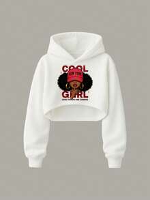 Bộ trang phục thường ngày 3 món cho bé gái tuổi teen: Áo hoodie in họa tiết, áo hai dây và quần túi hộp, thích hợp cho các hoạt động ngoài trời, dành cho bé gái tuổi teen - Đỏ - Xem 7