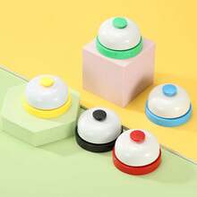 PATIKIL Call Bell, 2.83 Inch Small Desk Service Ring Bell Buzzers For Front Desk Retion Counter Dinner Bar Hotel Classroom Game, Yellow Green, 1 Pack