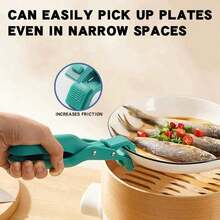 Multifunctional Silicone Tongs For Home Kitchen Trays: Heat-Resistant Tongs For Lifting Trays And Bowls, Non-Slip And Creatively Designed. - Color Aleatorio - View 6