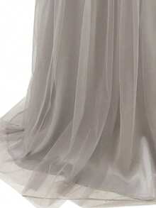 Women Ladies Sleeveless Long Dress Squinied Formal Evening Party Dress Female Wedding Prom Gown Long Maix Dresses - 灰色 - 查看 4