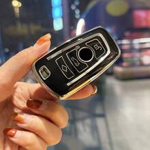1 Pc TPU Car Key Protection Cover Fit For BMW 1 3 5 7 Series X1 X3 X4 X5 X6 F10 F20 F30 F34 F11 F15 F16 F25 F31 M3 M4 E34 Accessories - Transparent Series - View 2